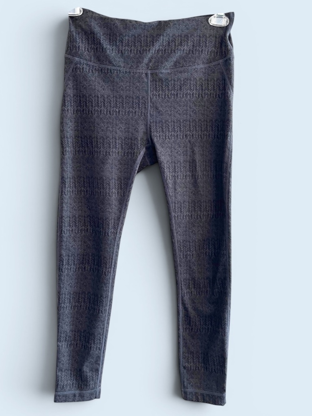 Vuori VW353 Daily Leggings High Rise Dark Charcoal Chevron Size Medium